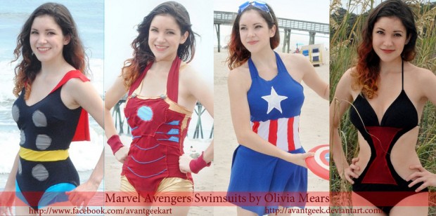 avengers bathing suit