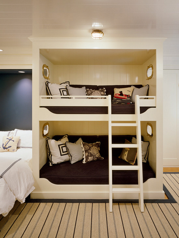 bunk beds in closet