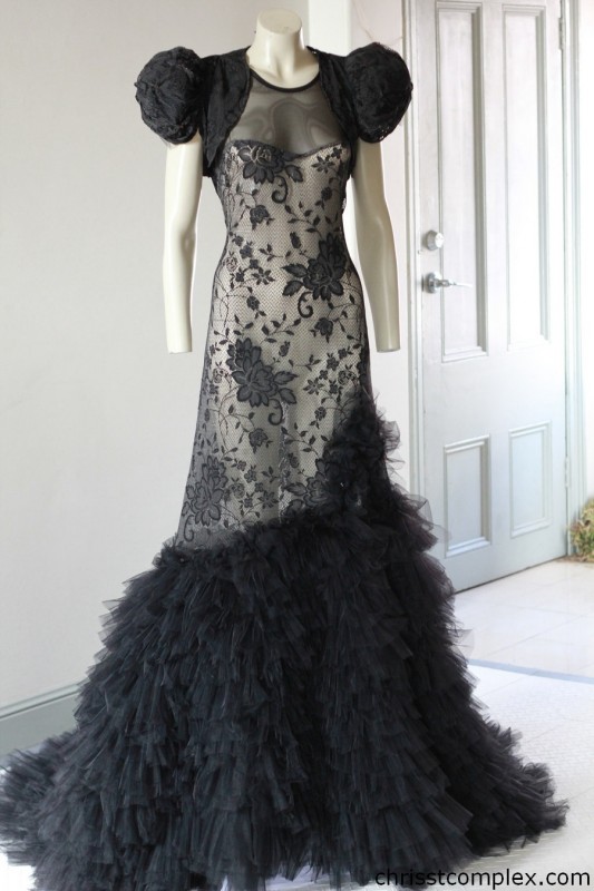 black-frilly-dress