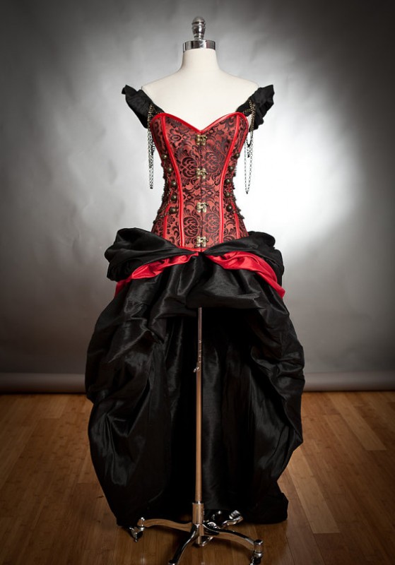 black-red-dress