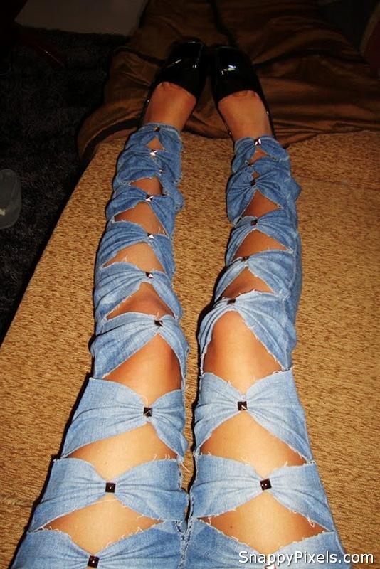 Easy DIY ideas with Old Denim Jeans - Snappy Pixels