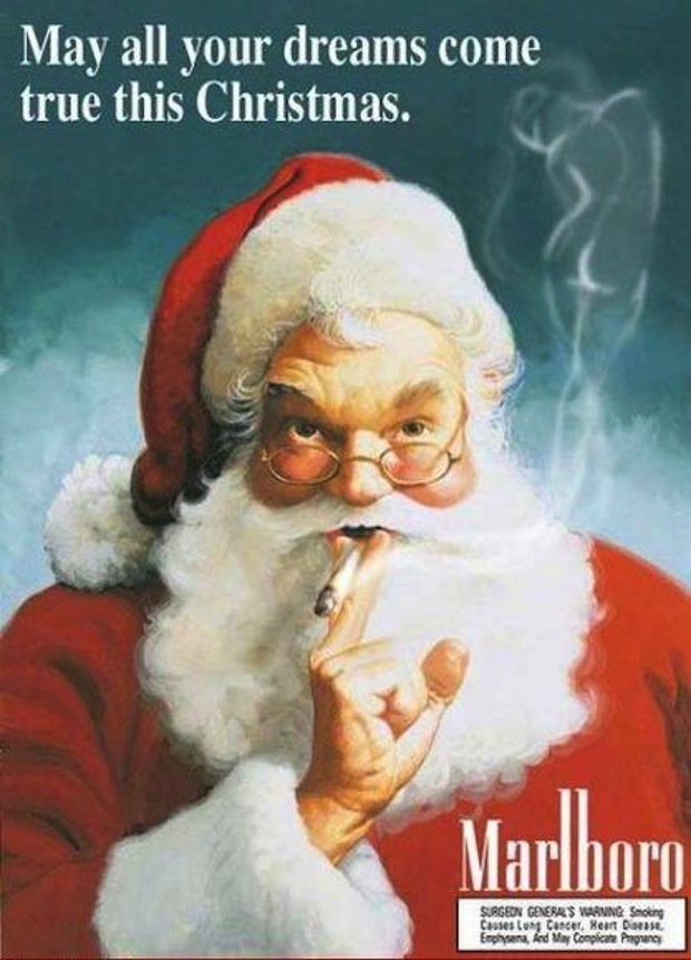 45 Disturbing Vintage Santa Advertisements to Ruin Your 