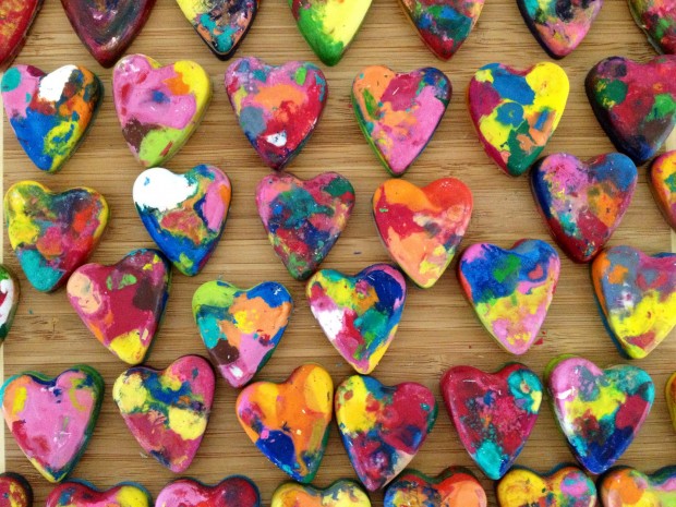 heart crayon